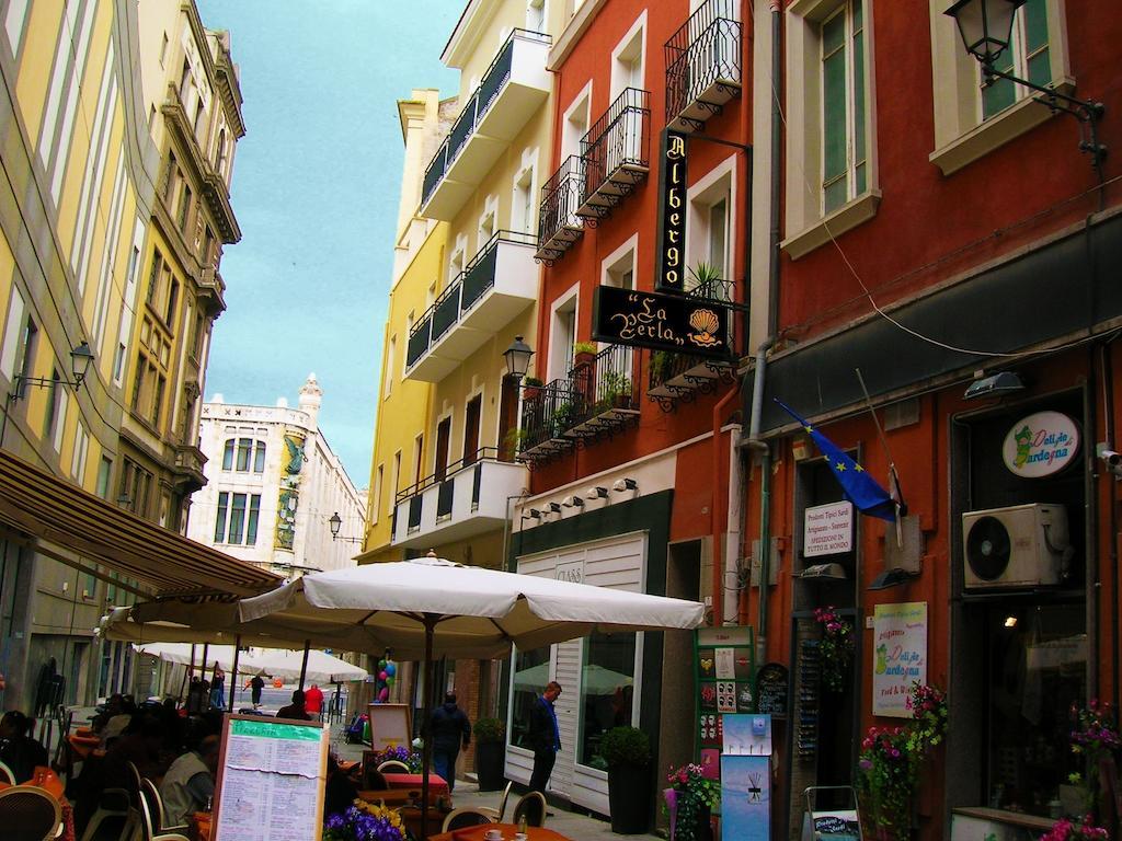 Albergo La Perla Cagliari Bagian luar foto